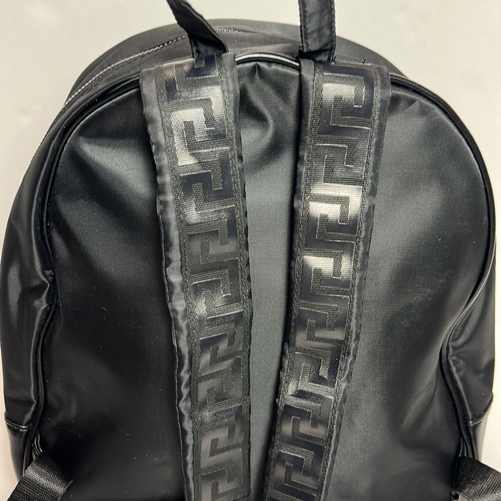 Versace Parfums Black Backpack Bag Gem